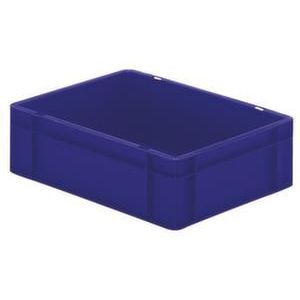 Orbis Euronorm-stapelbak 10 L HxLxB 120x400x300 mm wanden-bodem gesloten blauw 204003