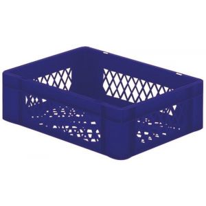 Orbis Euronorm-stapelbak 4,5 L HxLxB 50x400x300 mm wanden-bodem opengewerkt blauw 531618