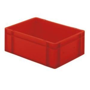 Orbis Euronorm-stapelbak 33 L HxLxB 175x600x400 mm wanden-bodem gesloten rood 204154