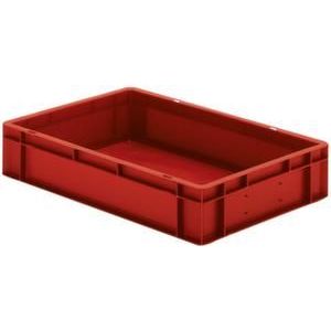 Orbis Euronorm-stapelbak 22 L HxLxB 120x600x400 mm wanden-bodem gesloten rood 204121