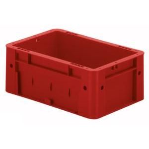 Orbis Euronorm stapelkrat HxLxB 120x300x200 mm 4,1 L wanden-bodem gesloten rood 509461