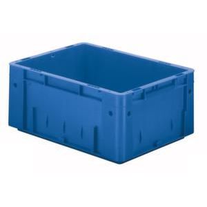 Orbis Euronorm stapelkrat HxLxB 175x400x300 mm 14,5 L wanden-bodem gesloten blauw 509477