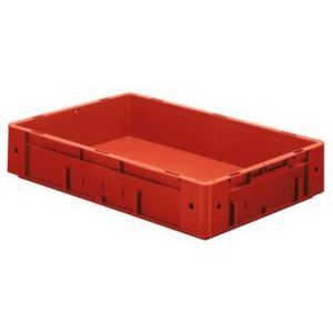 Orbis Euronorm stapelkrat HxLxB 175x600x400 mm 31 L wanden-bodem gesloten rood 509520