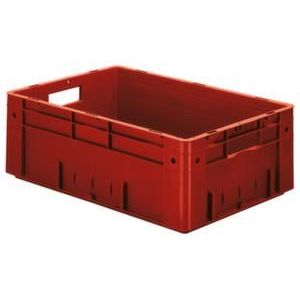 Orbis Euronorm stapelkrat HxLxB 210x600x400 mm 38 L wanden-bodem gesloten rood 509532