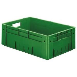 Orbis Euronorm stapelkrat HxLxB 210x600x400 mm 38 L wanden-bodem gesloten groen 509534