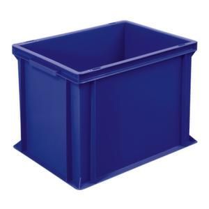 Orbis Euronorm stapelkrat PE HxLxB 320x400x300 mm 31 L wanden-bodem gesloten blauw 948904