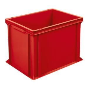 Orbis Euronorm stapelkrat PE HxLxB 320x400x300 mm 31 L wanden-bodem gesloten rood 948959