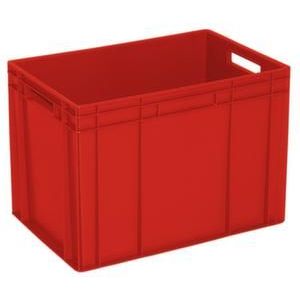 Orbis Euronorm stapelkrat PE HxLxB 410x600x400 mm 83 L wanden-bodem gesloten rood 757746