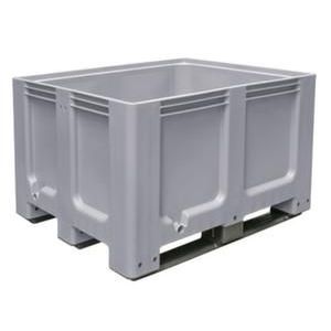 Orbis stapelcontainer PE HxBxD 760x1200x1000 mm 610 L 3 sledepoten antraciet 100964