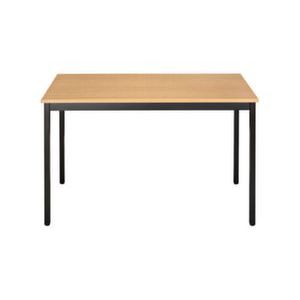 Orbis tafel vierkante buis 4-poots HxBxD 740x1400x800 mm rechthoekig frame bruin blad peren 506668