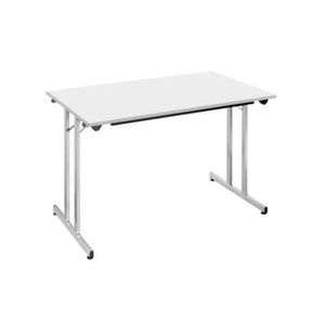 Orbis klaptafel vrijstaand stapelbaar HxBxD 740x1200x600 mm onderstel aluminium-kleurig lichtgrijs 522950