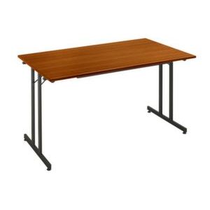 Orbis klaptafel vrijstaand stapelbaar HxBxD 740x1600x800 mm onderstel zwart kersen 522926