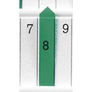 Orbis plannerpijlen kunststof B 7 mm transparant groen 528951