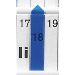Orbis plannerpijlen kunststof B 7 mm transparant blauw 528955