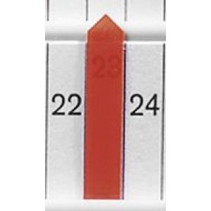 Orbis plannerpijlen kunststof B 7 mm transparant oranje 528952