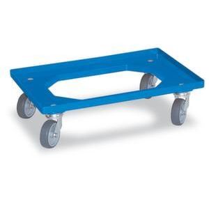 Orbis bakonderwagen draagvermogen 250 kg laadvloer LxB 600x400 mm rubberen wielen blauw 532085