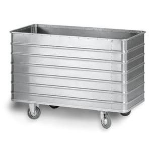 Orbis bakwagen aluminium draagvermogen 250 kg LxBxH 1280x680x870 mm 560 L rechthoekige wielopstelling 204044