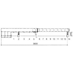 Orbis telescoop kraanarm vast draagvermogen 5 T verzinkt 523947