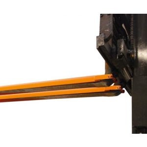 Orbis vorkverlenging L 1800 mm voor vorkdwarsdoorsnede HxB 100x40 mm onderzijde open RAL 7021 531852