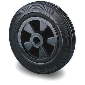 Orbis reservewiel draagvermogen 50 kg massief rubberen banden DxB 80x25 mm kunststof velg 714776