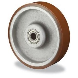 Orbis wiel velg gietijzer PU-band DxB 125x50 mm draagvermogen 550 kg 502893