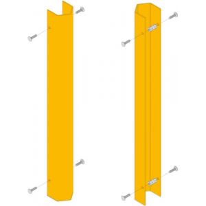 Orbis stelling-aanrijdbeveiliging U-vormig H 715 mm voor staander-B 80 mm signaalgeel 530476