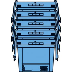 Orbis herbruikbare stapelbak PP HxLxB 240x410x300 mm 17 L stapel- en nest- en verzegelbaar 201601