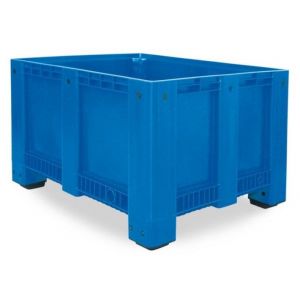 Orbis stapelcontainer PE HxBxD 760x1200x1000 mm 610 L 4 poten blauw 845424