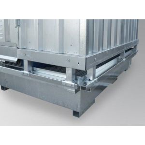 Orbis container voor brandbare stoffen actieve opslag BxDxH 2075x1075x2375 mm verzinkt 205426