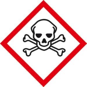 Orbis gevarensymbool giftig/zeer giftig LxB 26x26 mm rol 525719