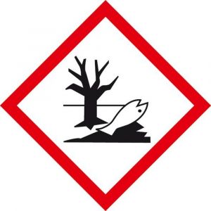 Orbis gevarensymbool aquatoxisch zelfklevende folie LxB 50x50 mm los pictogram 525760