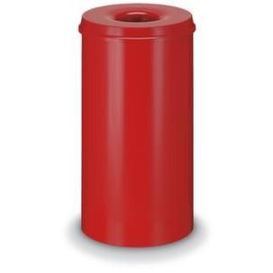 Orbis veiligheidsprullenbak staalplaat zelfblussend 80 L H x diameter 550x470 mm rood-rood 523696