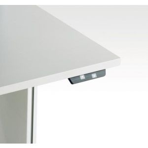 Orbis werktafel ESD-uitvoering staalbuis HxBxD 700-1100x1800x800 mm met electromotor witte plaat RAL 7035 530790