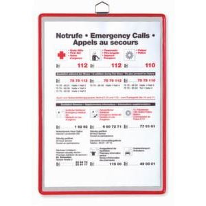 Orbis hang-zichtmap kunststof DIN A3 staand formaat rood 505173