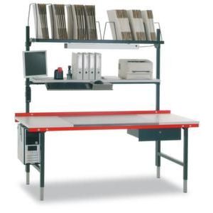 Orbis dozenmagazijn voor paktafelsysteem 2000 HxBxD 400x1600x600 mm met 4 grote en 5 kleine staalbeugels 520923