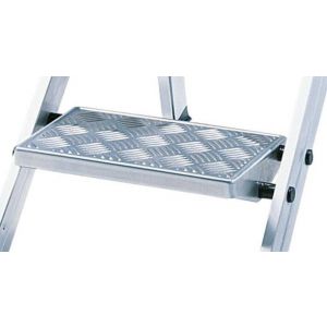 Orbis vouwtrap aluminium platformhoogte 0,47 m 2 treden beugel geribbelde plaat 530747