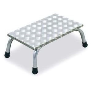 Orbis montagetrap aluminium H 0,2 m 1 trede met platform treden traanplaat 203424