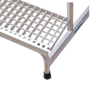 Orbis montagetrap aluminium H 0,6 m 3 treden met platform treden rooster 203432