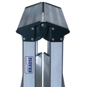Orbis lichte universele trapladder aluminium L 0,9 m H 0,85 m 2x4 treden inclusief bordes 203452