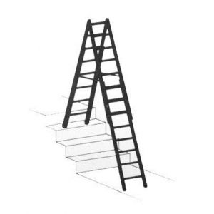 Orbis telescoopladder aluminium aanlegladder L maximaaL 5,29 m 4x5 sporten 209056