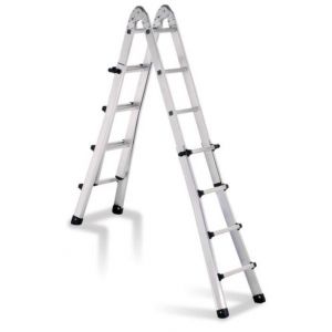 Orbis telescoopladder aluminium aanlegladder L maximaaL 4,17 m 4x4 sporten 209055