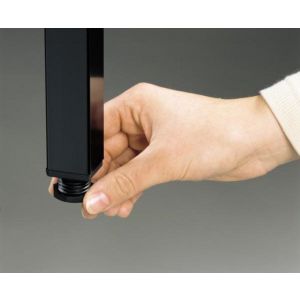 Orbis omkleedbank L 1500 mm PVC-zitlatten enkelzijdige hakenlijst schoenenrek RAL 7021 204509