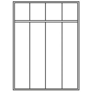 Orbis garderobekast HxBxD 1850x1190x500 mm 4 vakken cilinderslot poten sleuven RAL 7035 406847