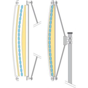 Orbis spiegel Durabel-IceFree RVS met houder HxB 80x100cm 523806