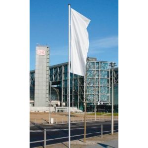 Orbis vlaggenmast aluminium H boven de grond 10 m diameter 100 mm cilindrisch kabelgeleiding binnen 532738