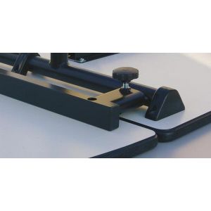 Orbis klaptafel combineerbaar stapelbaar halfrond D 1400 mm onderstel zwart lichtgrijs 522941