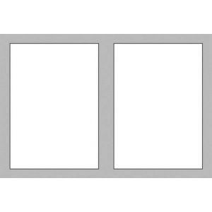 Orbis infovitrine 2x DIN A4 whiteboard voor binnen aluminium frame deur acrylglas cilinderslot HxBxD 510x370x30 mm 522411