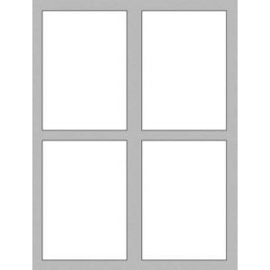 Orbis infovitrine 4x DIN A4 whiteboard voor binnen aluminium frame deur acrylglas cilinderslot HxBxD 680x510x30 mm 522413