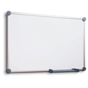 Orbis muurschrijfbord HxB 600x900 mm magnetisch plaatstaal geëmailleerd frame aluminium zilver-grijs 527430