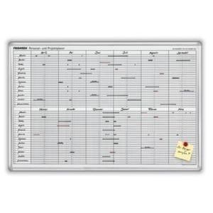 Orbis personeel- en projectplanner HxB 60x90 cm met markeerstift 1 whiteboardstift 3 magneten pennengoot 962042